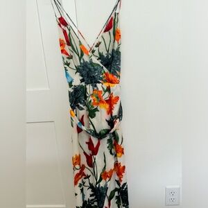 Alice + Olivia floral maxi dress with cool back